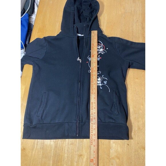 Disney Bradford Exchange Womens Black Mickey Love Hoodie Size Large 20pit2pit - Picture 10 of 10